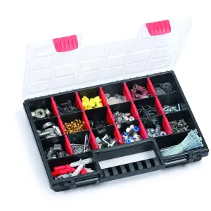 Performance Power Black Organiser with 20 compartments