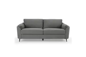 Jack 3 Seater Sofa With Metal Legs, Dark Grey Boucle Fabric