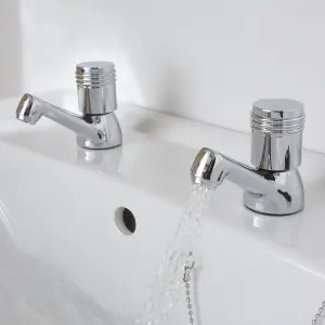 GoodHome Annagh Contemporary Basin Pillar Tap