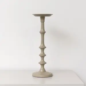 Melody Maison Large Taupe Candle Holder - 36cm