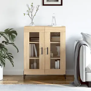 Stonefort Display Cabinet Sonoma Oak