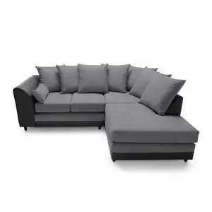 Dylan Corner Sofa Right Facing in Dark Grey