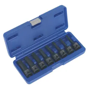 Sealey Impact TRX-Star Set 8 Pieces 1/2" Square Drive Tool Kit 78mm AK5602