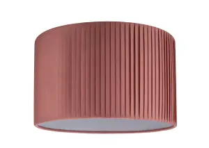 GoodHome Louth Pink Round Lamp shade (D)30cm