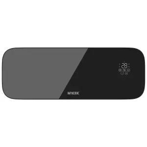 MYLEK Glass Black Overdoor Air Curtain Heater Fan 2000W, Smart WIFI App Or Remote Control