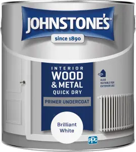 Johnstone's Quick Dry Primer Undercoat Brilliant White 2.5L