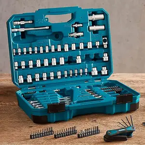 Makita E-06616 120 Piece Maintenance Kit Spanner Socket Screwdriver Bit Set Case