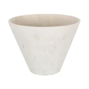 Maison by Premier Polyresin Vase White Polyresin Round Edged Vase