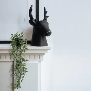 DANISCH Hanging Artificial Plants Black Set of 2 Indoor/Outdoor Decor Vines