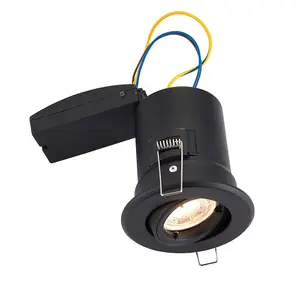 Luminosa ShieldPLUS Indoor Recessed Tilt Matt Black Paint