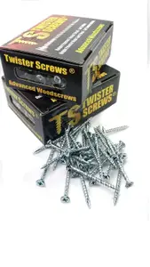 Twister Screws Multipurpose Patented screw design Self Drilling/Countersinking (Dia) 5mm (L)120mm, Pack of 500