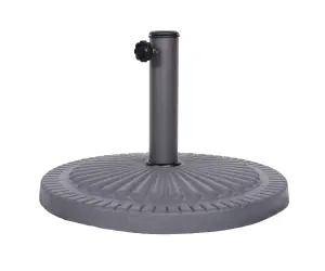 14kg Poly Resin Parasol Base - Charcoal