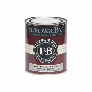 Farrow & Ball Modern Skimming Stone No.241 Eggshell Paint, 750ml