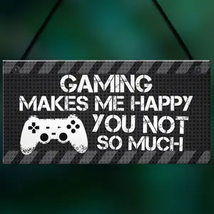 Red Ocean Novelty Gaming Sign Gift Funny Rude Christmas Gift For Brother Son Playstation Inspired Gamer Gifts