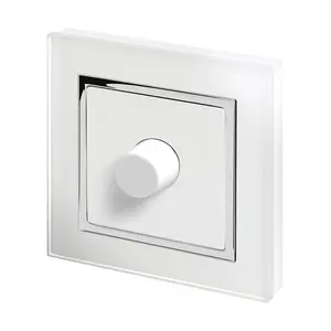 Crystal CT 2G Rotary LED Dimmer Switch 2 Way White