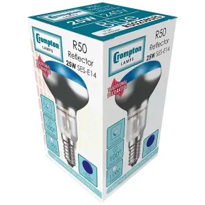 Crompton Lamps 25W R50 Reflector E14 Dimmable Blue (3 Pack)