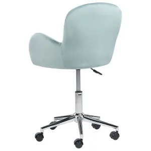 Desk Chair Velvet Mint Green PRIDDY