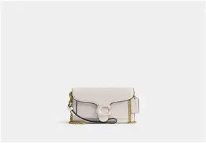 COACH® Women's Tabby Crossbody Bag Wristlet In White | Leather