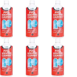 Bond It PVCu Fast Acting Solvent Cleaner CLEAR, 1L (RED BOTTLE) BDC003(n) (Pack of 6)