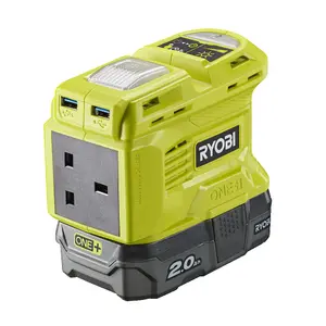 Ryobi 18V ONE+ Cordless Battery Inverter Kit (1 x 2.0Ah) - RY18BI150B-120