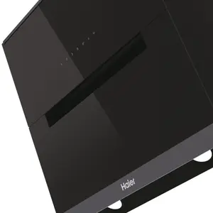 Haier Series 6 HADG6DS46BWIFI Tempered glass Chimney Cooker hood (W)60cm - Matt black