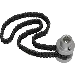 Oil Filter Chain Wrench - 1/2" Sq Drive - 60mm to 115mm Capacity - Double Chain