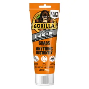 Gorilla Glue Waterproof White Grab adhesive 200ml 0.33kg