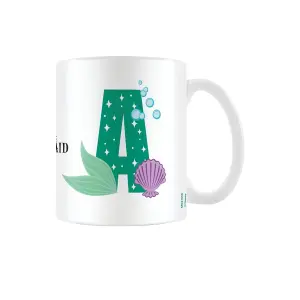 The Little Mermaid A Alphabet Mug White/Green (One Size)