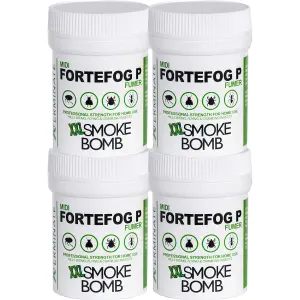 Xterminate XXL Smoke Bomb Fogger Fumer for Bed Bugs - 4 Pack