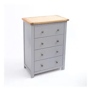 Mirano 4 Drawer Chest of Drawers Brass Knob