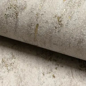 Paul Moneypenny Taupe Concrete Plaster Urban Texture Wallpaper for Grandeco