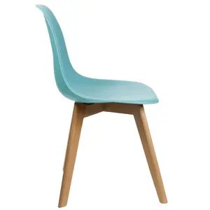 Susana Solid Wood Dining Chair (Set of 2) Blue