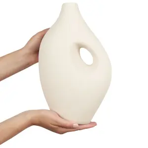 Flower Vase KOMOTINI Ceramic Off-White