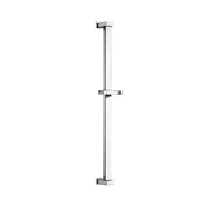 ENKI Black Square 3-Setting Stainless Steel Shower Riser Rail Kit ES036