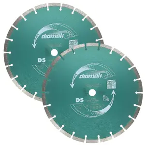 2x Makita P-83864 Diamak Diamond Segmented Cutting Blade 12" 300mm Disc Cutter