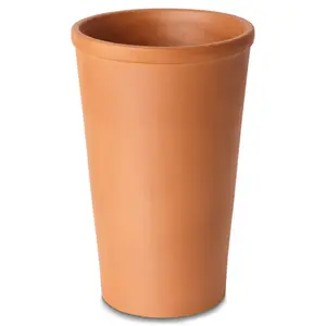 Verve Laleh Terracotta Plant pot (Dia) 23.5cm, (H)30cm, 8L