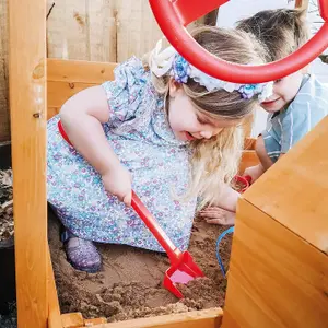 Sandpit - Choo Choo Train - Wooden Sand Pit with Sun Protection & Storage