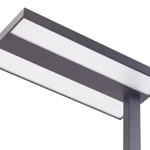 Metal LED Office Floor Lamp Black TAURUS