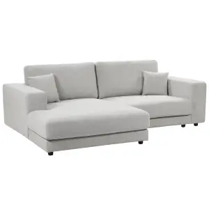 Corner Sofa LOFOTEN Light Grey Fabric Right Hand