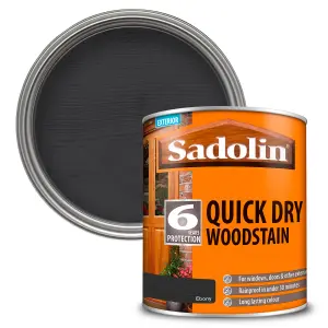 Sadolin Quick Dry Woodstain - Ebony - 1L