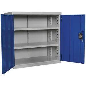 900mm Double Door Industrial Storage Cabinet with Reinforced Steel Doors and Adjustable Shelves