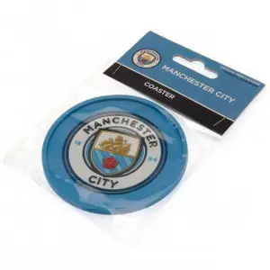 Manchester City FC Coaster Sky Blue (One Size)