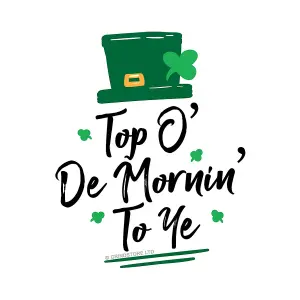 Grindstore Top O De Mornin To Ye St Patricks Day Mug White/Green (One Size)