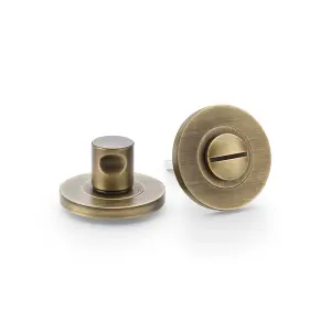 Alexander & Wilks Plain Thumbturn and Release - Antique Brass