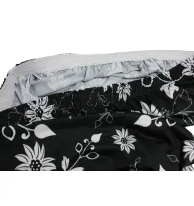 Floral Sunflower Universal Dining Chair Cover, Black - Pack of 1