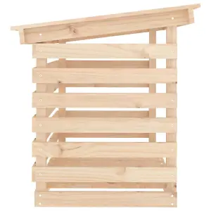 Berkfield Firewood Rack 108x73x79 cm Solid Wood Pine