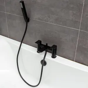 Zoia Matt Black Bath Shower Mixer Tap