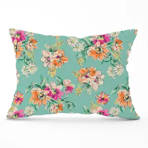 Bright Flower Sketch Cushions 33cm x 48cm