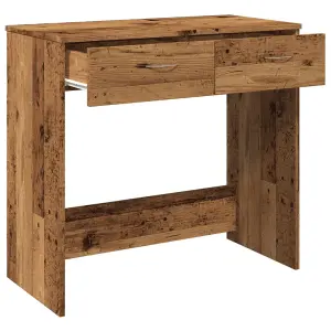 Berkfield Desk Old Wood 80x40x75 cm Engineered Wood