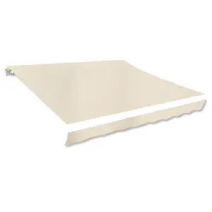 Awning Top Sunshade Canvas Cream 3x2.5m (Frame Not Included)